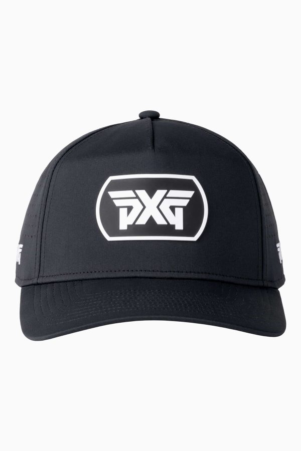 Pxg Dog Tag 5 Panel Snapback Cap Black White Listing 2 Hires 50