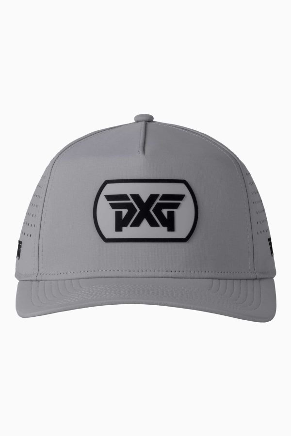 Pxg Dog Tag 5 Panel Snapback Cap Gray Black Listing 2 Hires 50