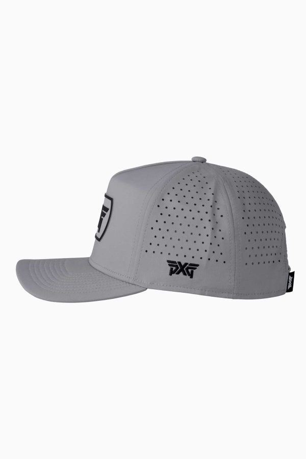 Pxg Dog Tag 5 Panel Snapback Cap Gray Black Listing 4 Hires 50