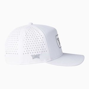 Pxg Dog Tag 5 Panel Snapback Cap White 3